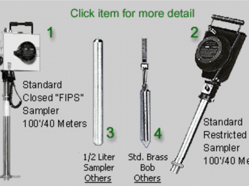 Sampling tapes and sounding equipments for petroleum and chemical tanks